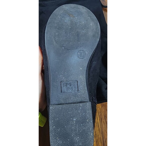 Time & Tru Over-The -Knee Boots Black Women's Size 10 - Picture 9 of 9